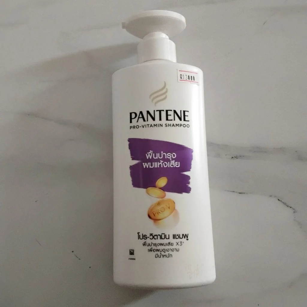 Pantene Pro-Vitamin Shampoo (Repair for Damaged Hair) — available at pharmacies in Cambodia on PharmKulen