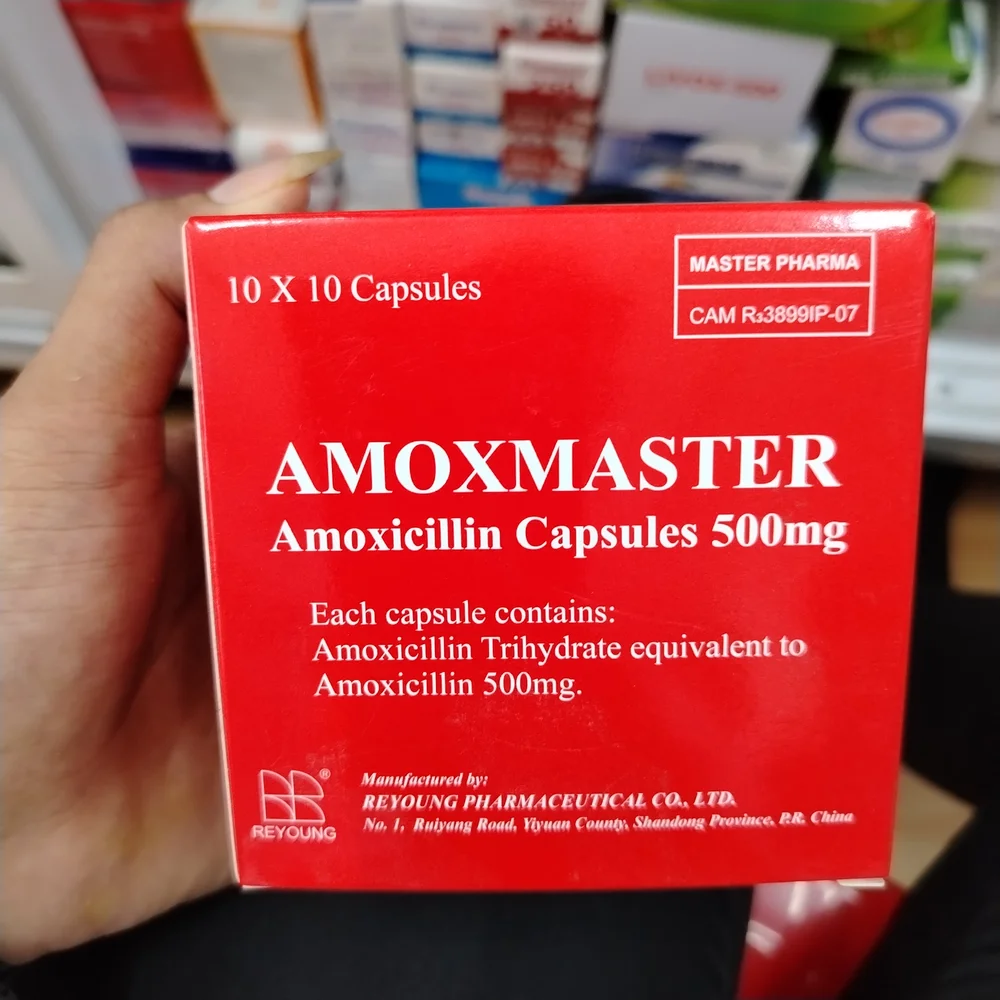 Amoximaster — available at pharmacies in Cambodia on PharmKulen