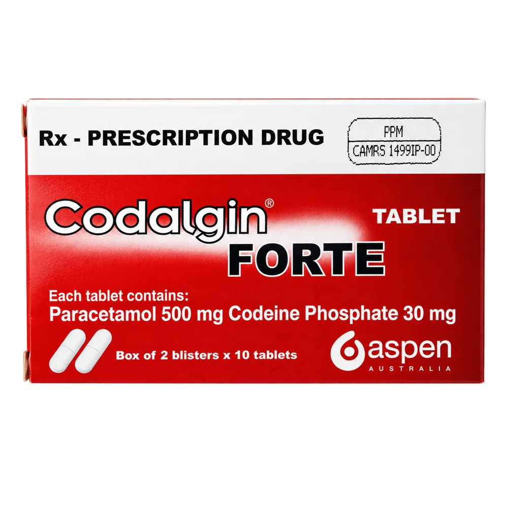 Codalgin Forte — available at pharmacies in Cambodia on PharmKulen