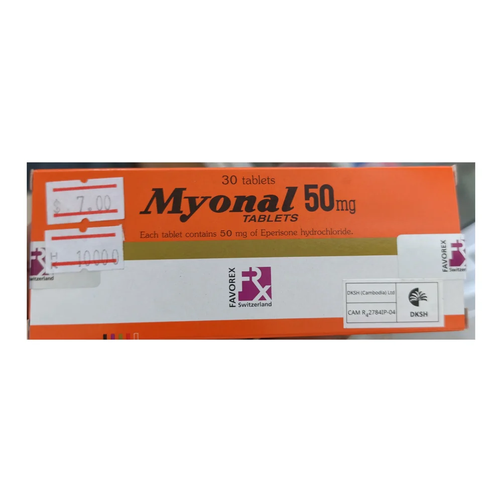 Myonal — available at pharmacies in Cambodia on PharmKulen