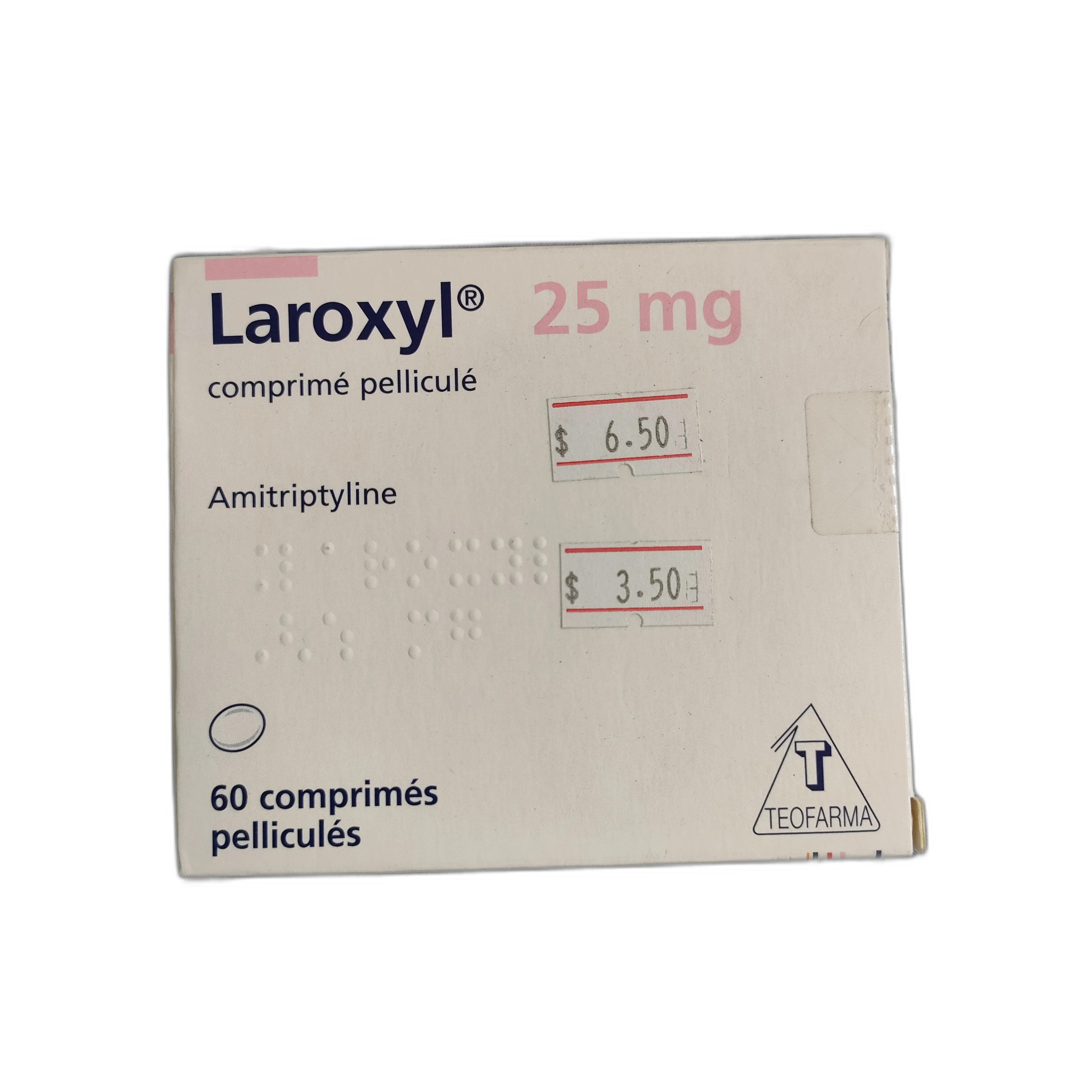 Laroxyl 25 mg — available at pharmacies in Cambodia on PharmKulen