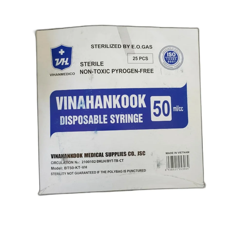 VINAHANKOOK 50 ml disposable syringe — available at pharmacies in Cambodia on PharmKulen