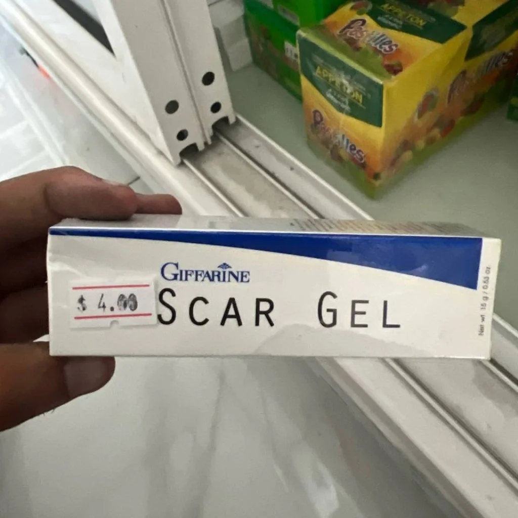 Giffarine Scar Gel — available at pharmacies in Cambodia on PharmKulen