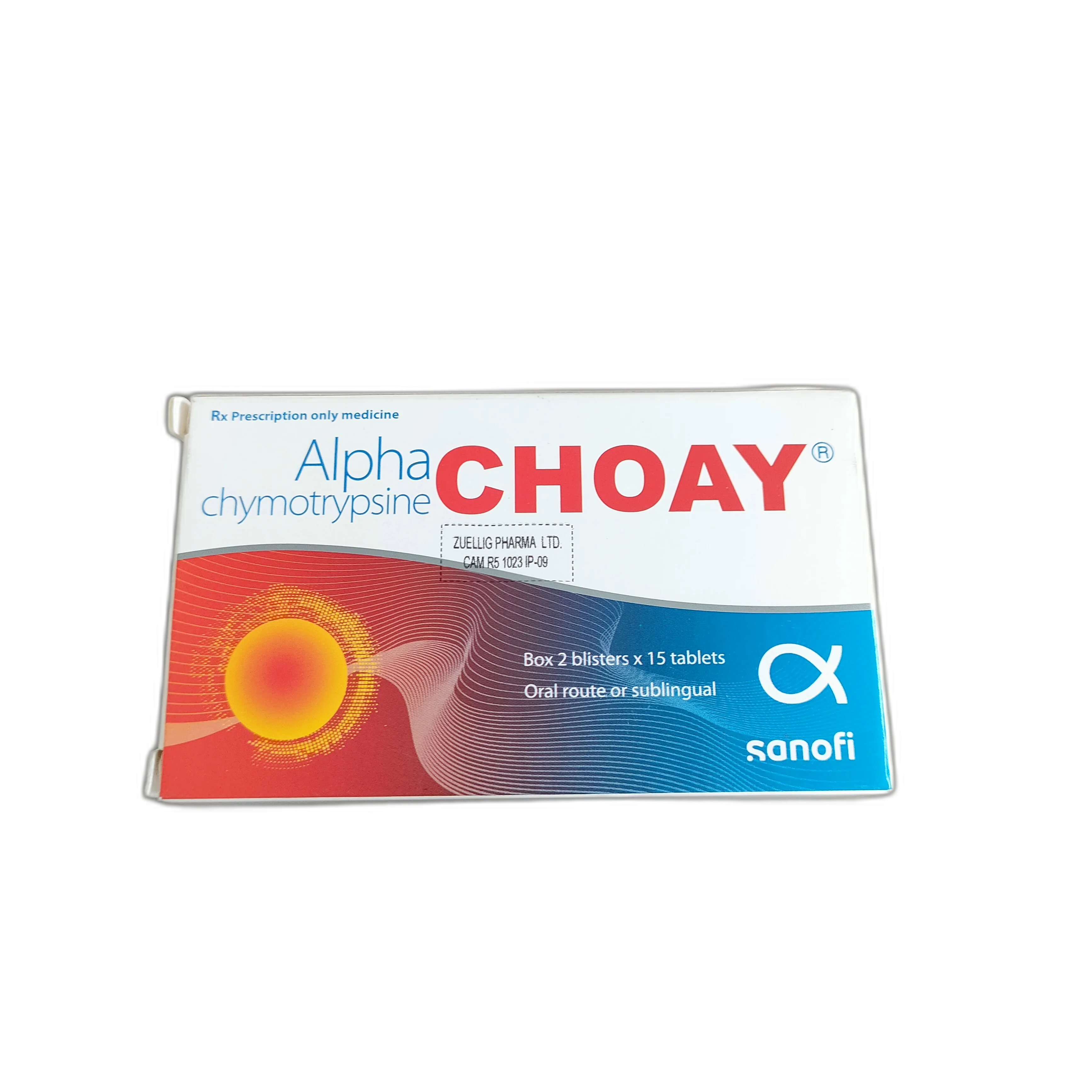 Alpha Chymotrypsine Choay — available at pharmacies in Cambodia on PharmKulen