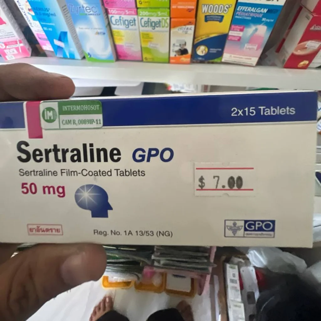 Sertraline GPO 50mg — available at pharmacies in Cambodia on PharmKulen