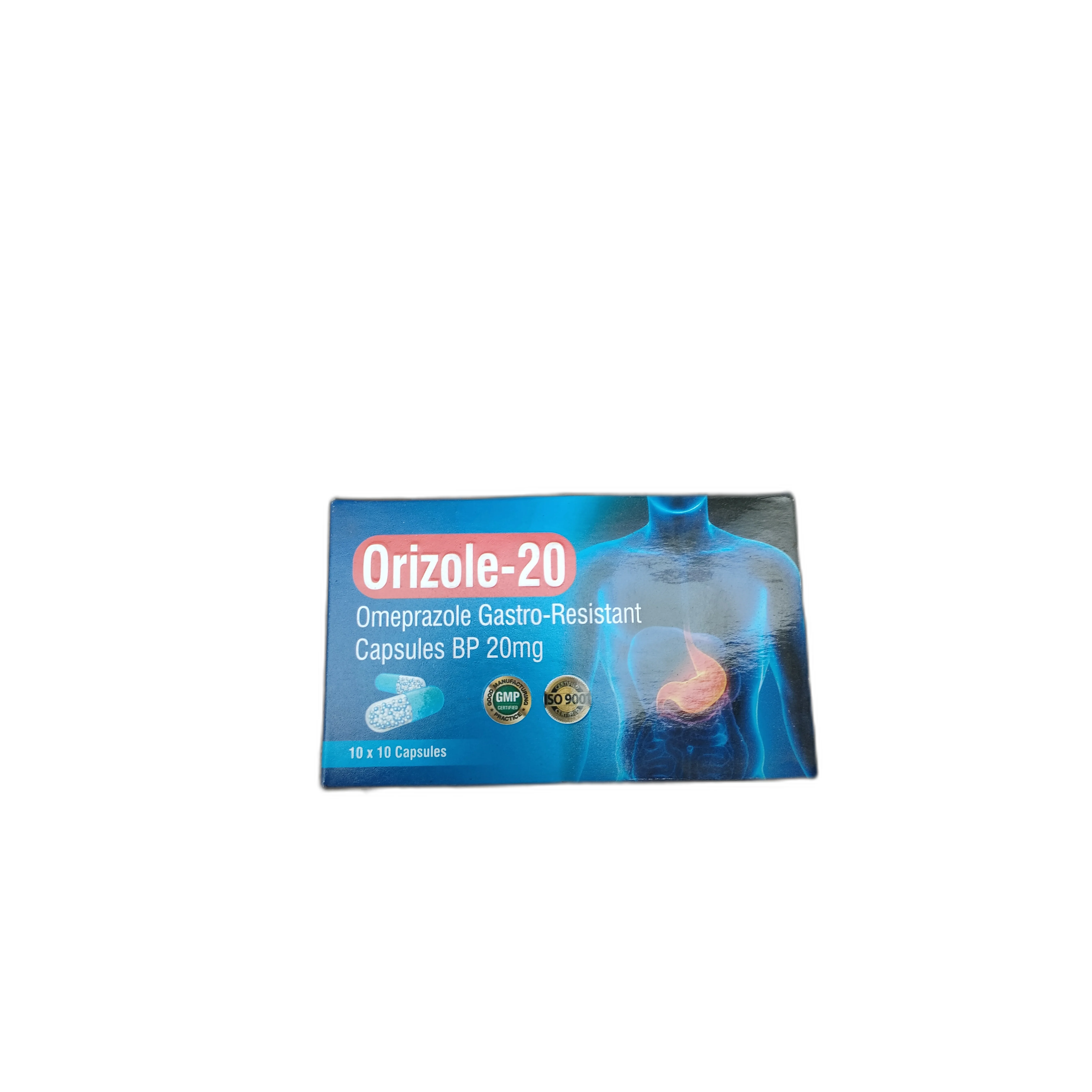 Orizole-20 Omeprazole 20mg Capsules — available at pharmacies in Cambodia on PharmKulen