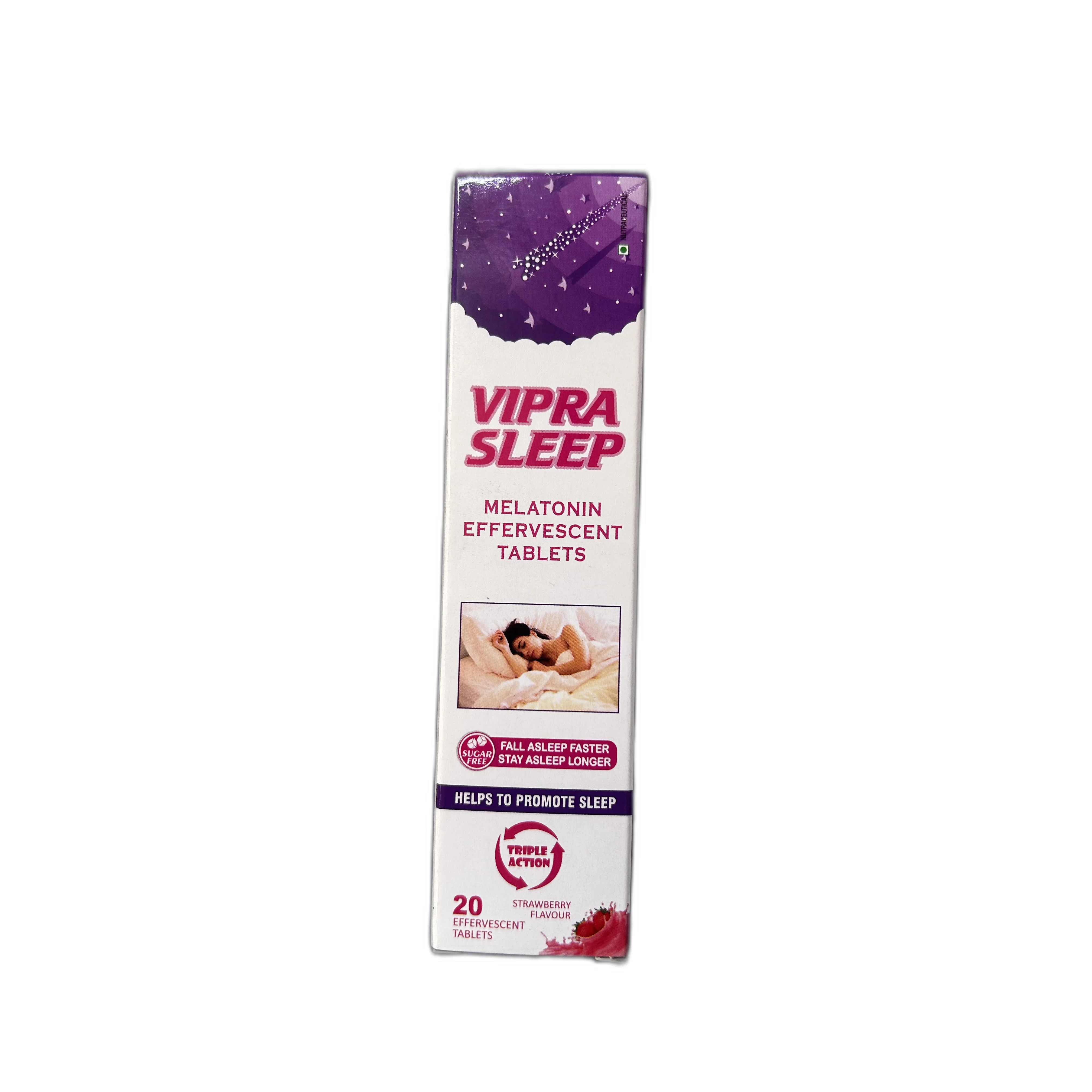 Vipra Sleep Melatonin Effervescent Tablets — available at pharmacies in Cambodia on PharmKulen
