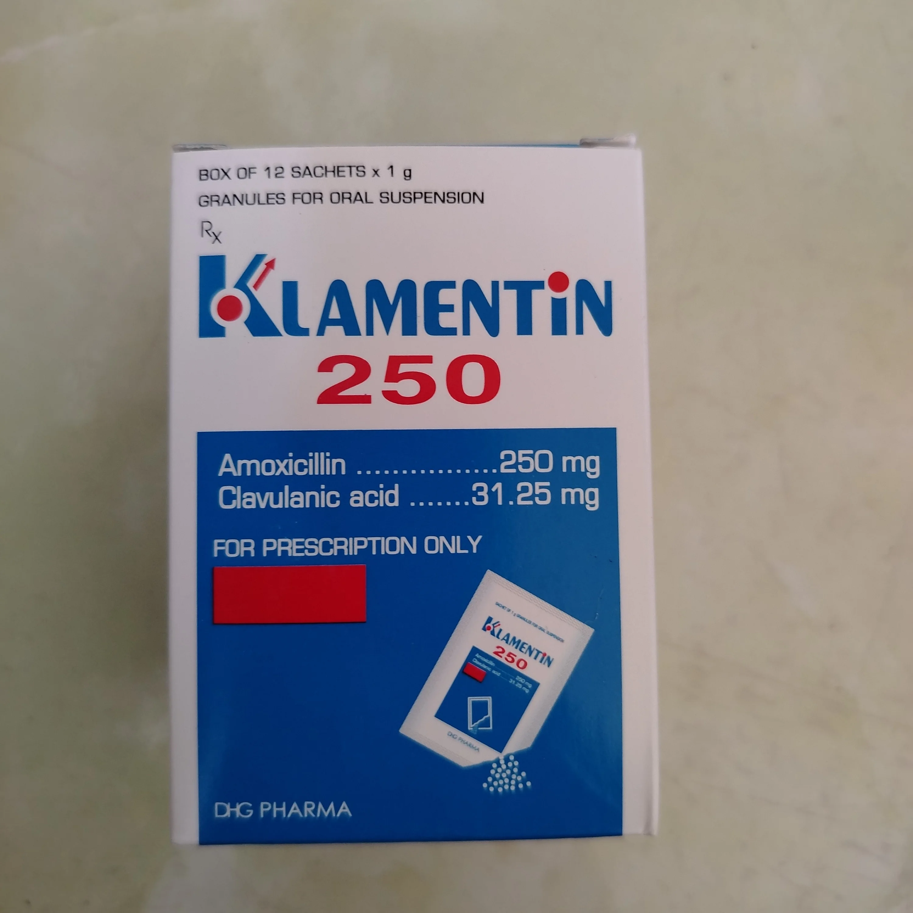 Klamentin 250 — available at pharmacies in Cambodia on PharmKulen