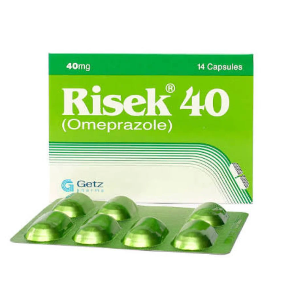Risek 40 — available at pharmacies in Cambodia on PharmKulen