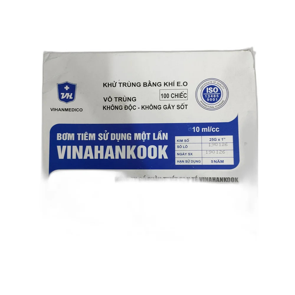 Vinahankook Disposable Syringe 10ml — available at pharmacies in Cambodia on PharmKulen