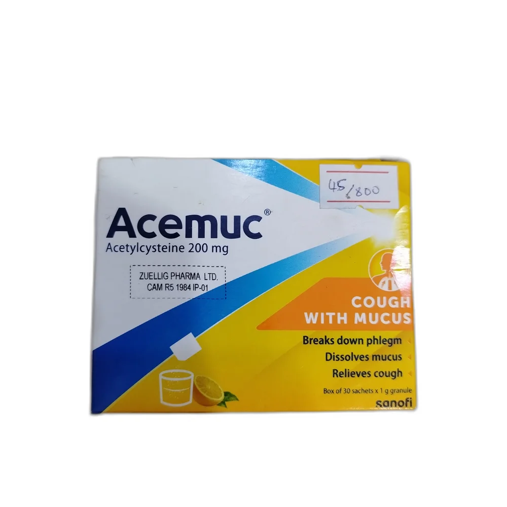 Acemuc — available at pharmacies in Cambodia on PharmKulen