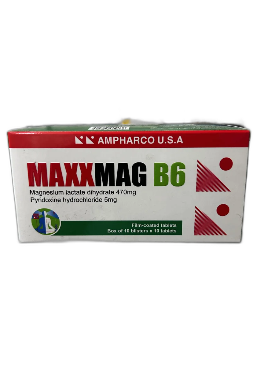 MaxxMag B6 — available at pharmacies in Cambodia on PharmKulen