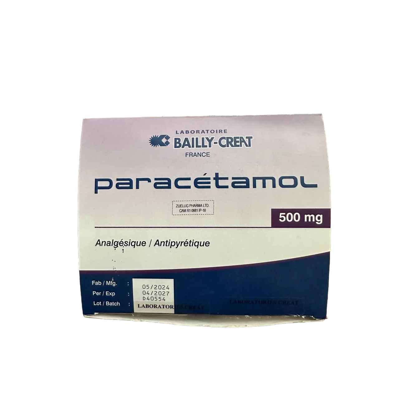 Paracetamol BAILLY-CREAT — available at pharmacies in Cambodia on PharmKulen