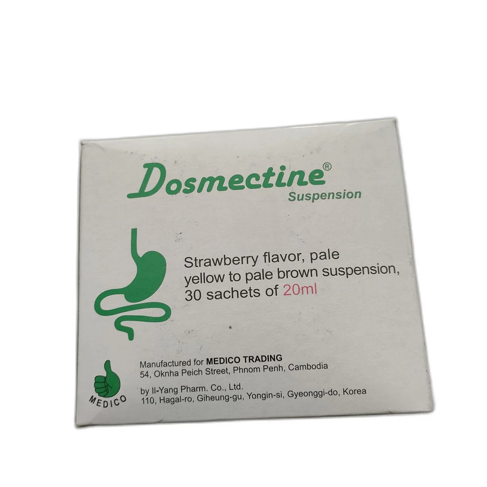 Dosmectine Suspension — available at pharmacies in Cambodia on PharmKulen