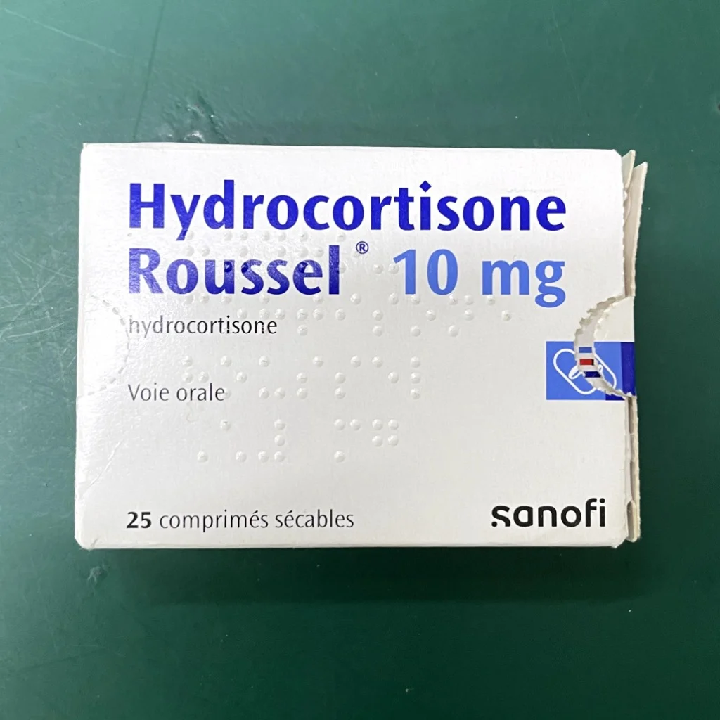 Hydrocortisone Roussel — available at pharmacies in Cambodia on PharmKulen
