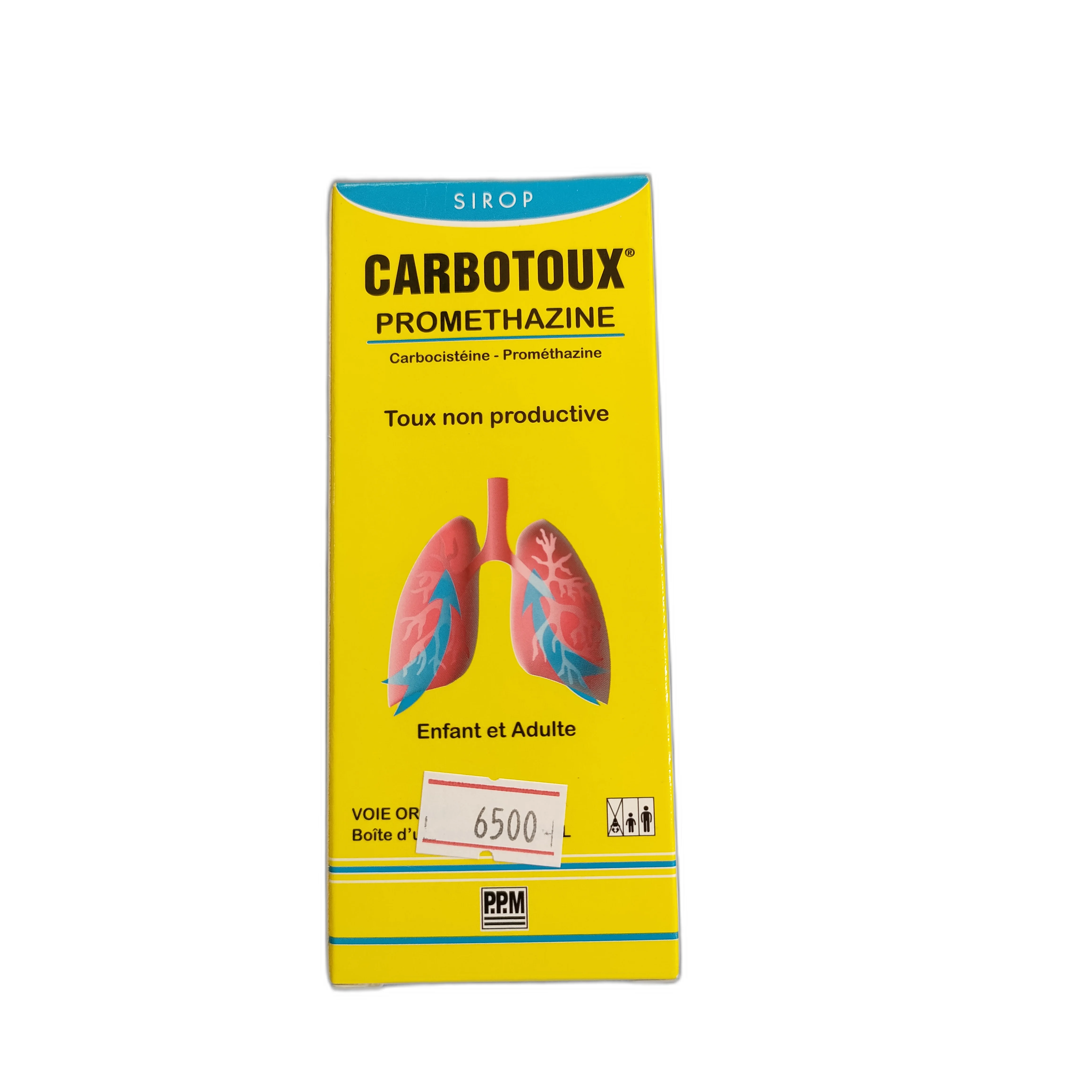 Carbotoux Promethazine Syrup — available at pharmacies in Cambodia on PharmKulen