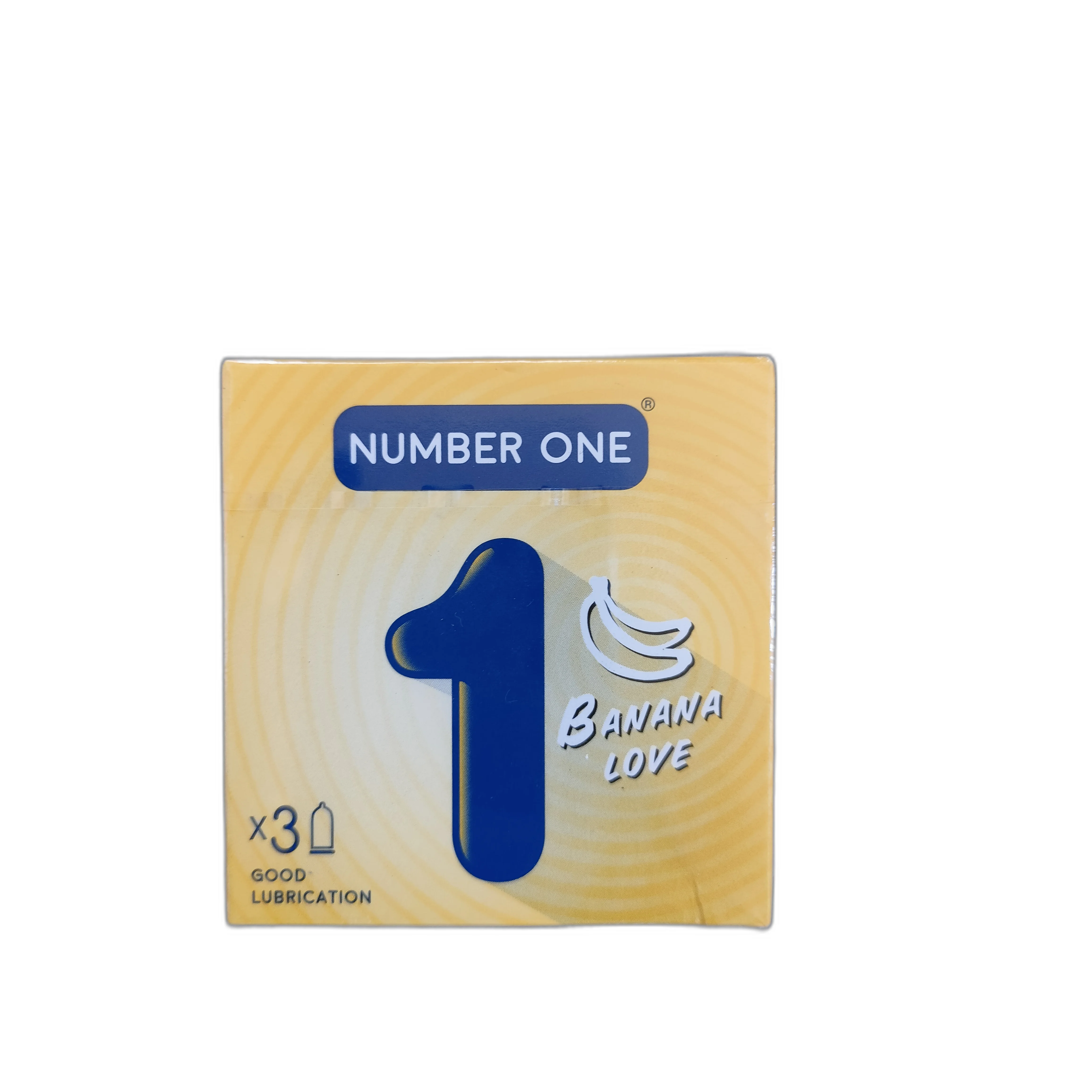 Number One Banana Love condoms — available at pharmacies in Cambodia on PharmKulen
