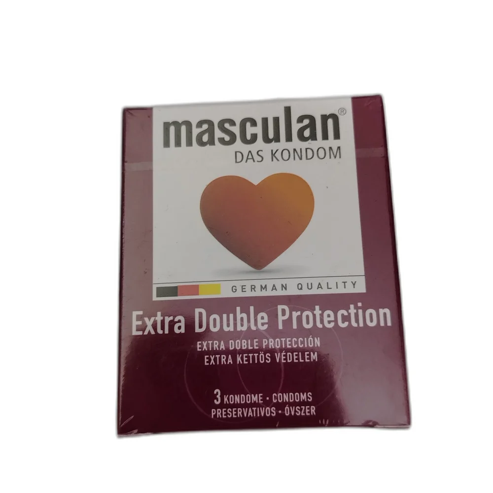 Masculan Extra Double Protection — available at pharmacies in Cambodia on PharmKulen