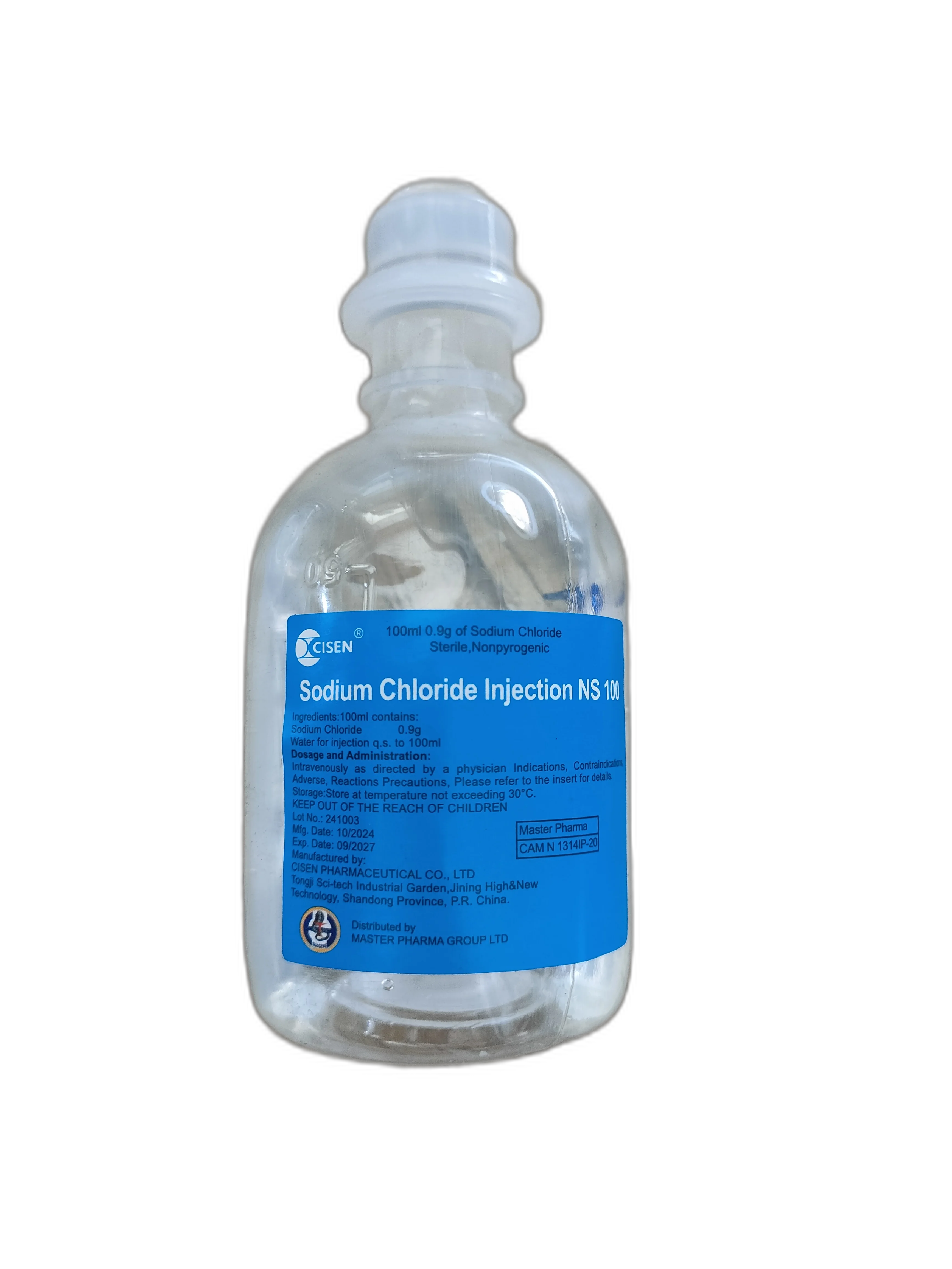 Sodium Chloride Injection NS 100ml — available at pharmacies in Cambodia on PharmKulen