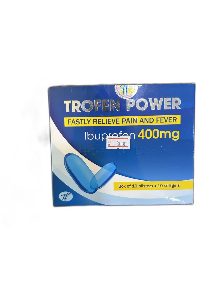 TROFEN POWER Ibuprofen 400 mg — available at pharmacies in Cambodia on PharmKulen