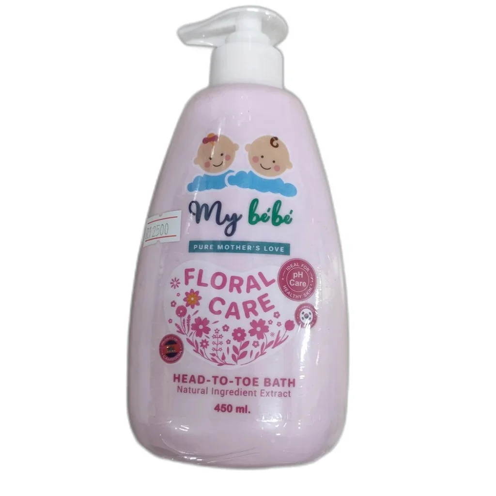 My Bébé Floral Care Head-to-Toe Bath — available at pharmacies in Cambodia on PharmKulen