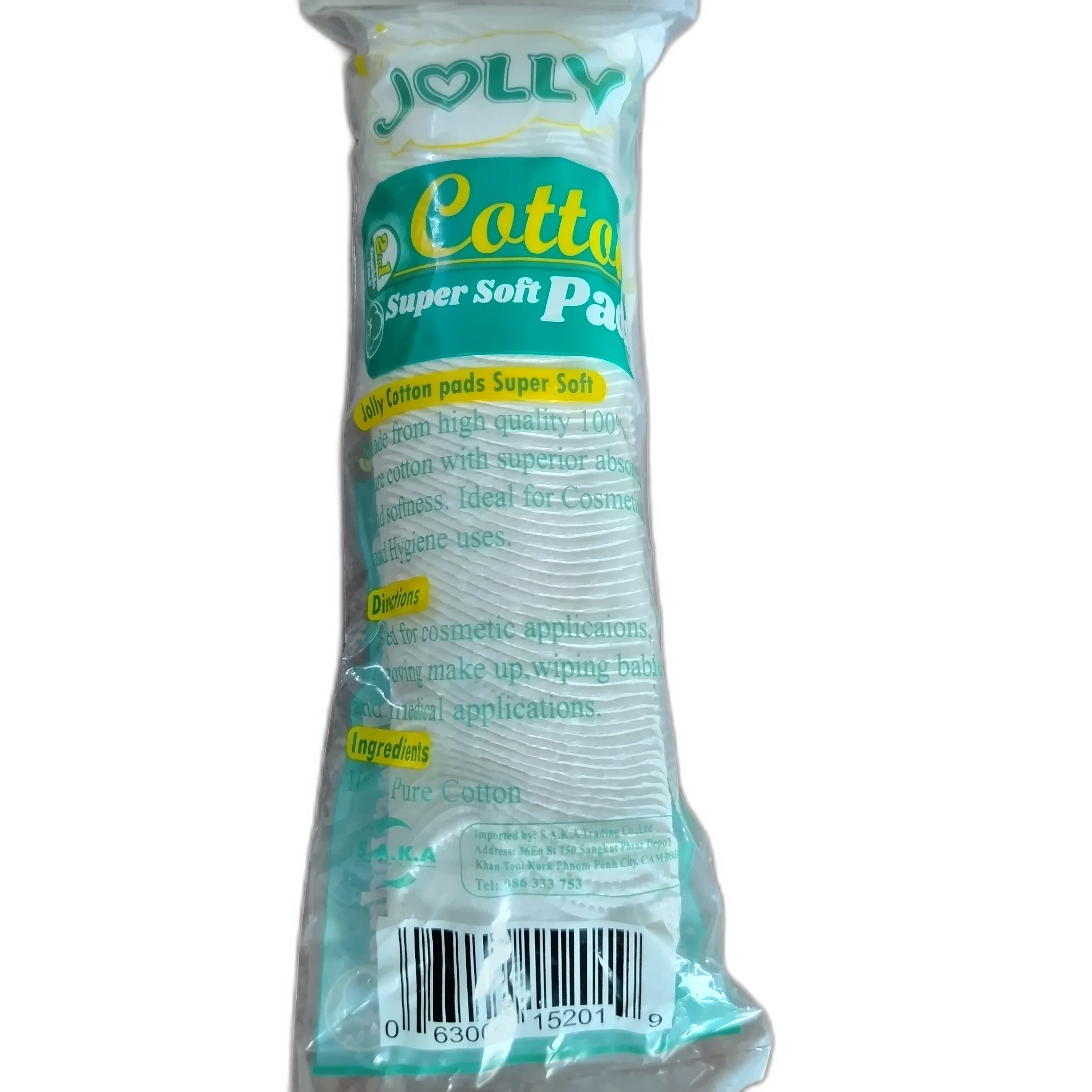 Jolly Cotton Super Soft Pads — available at pharmacies in Cambodia on PharmKulen