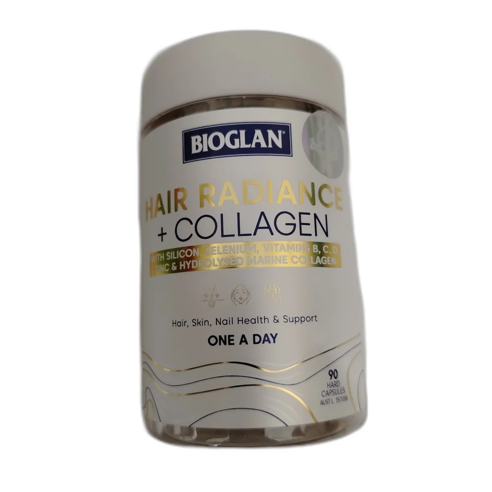 Bioglan Hair Radiance + Collagen — available at pharmacies in Cambodia on PharmKulen