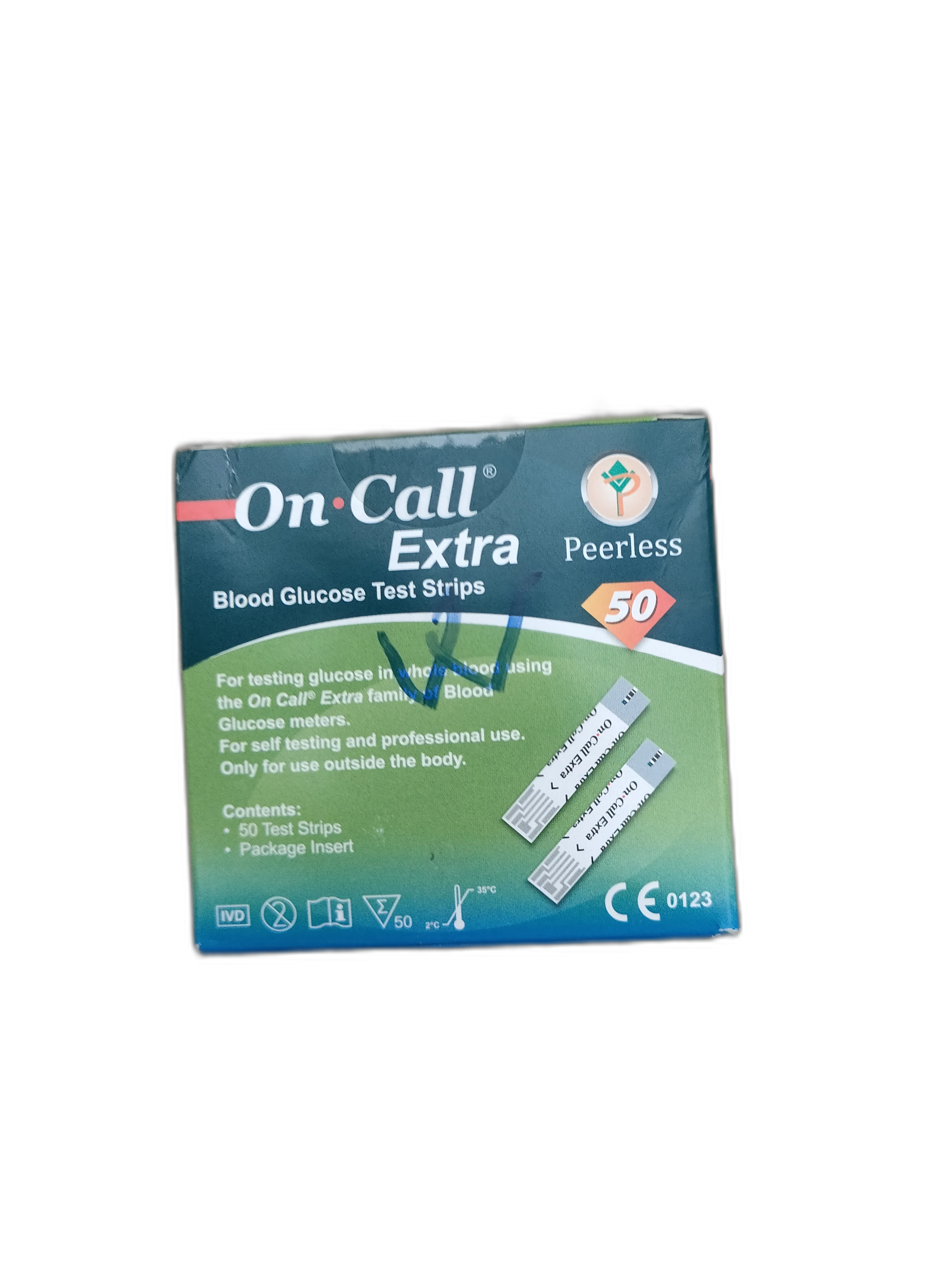 On Call Extra Blood Glucose Test Strips — available at pharmacies in Cambodia on PharmKulen