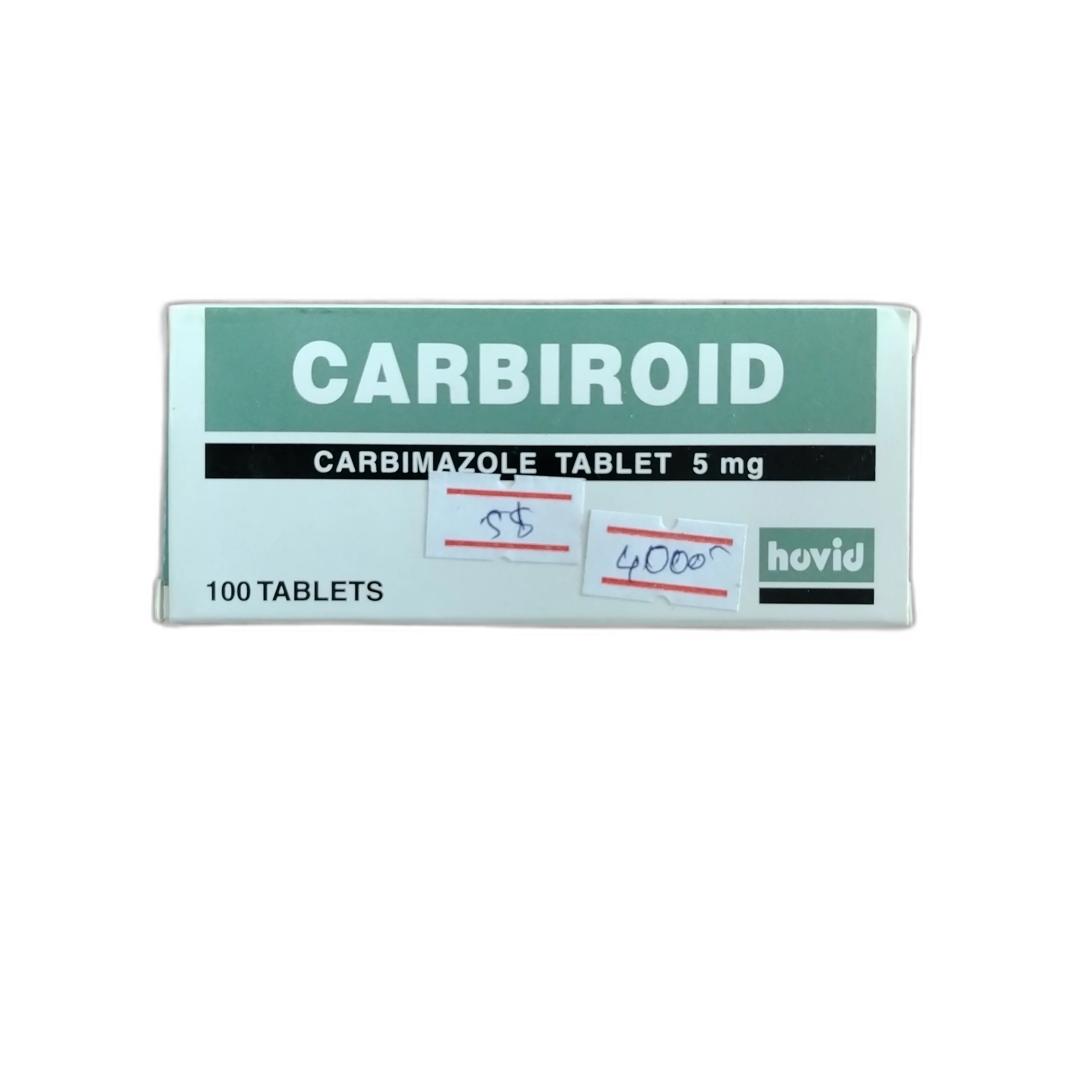 Carbiroid — available at pharmacies in Cambodia on PharmKulen