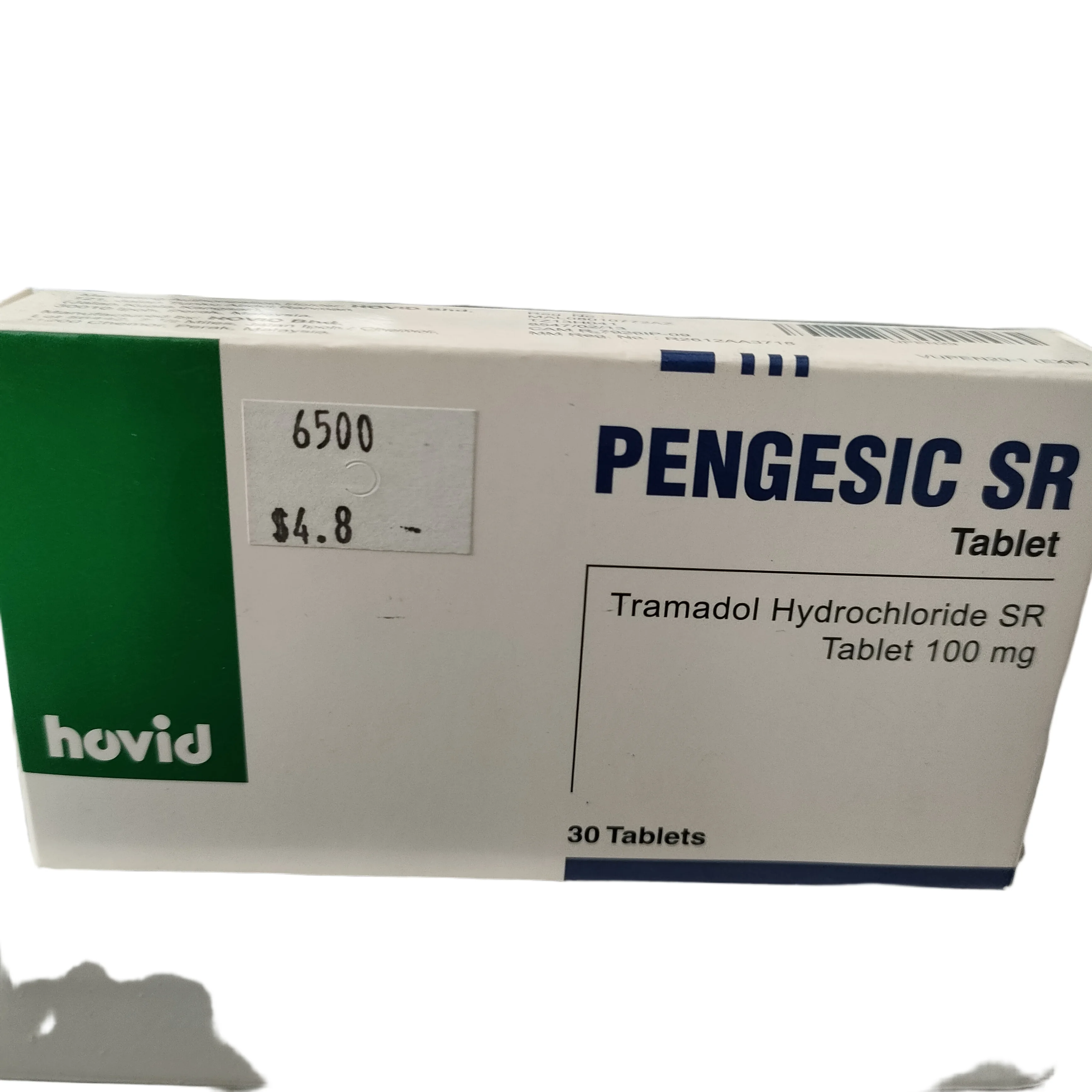 Pengesic SR — available at pharmacies in Cambodia on PharmKulen