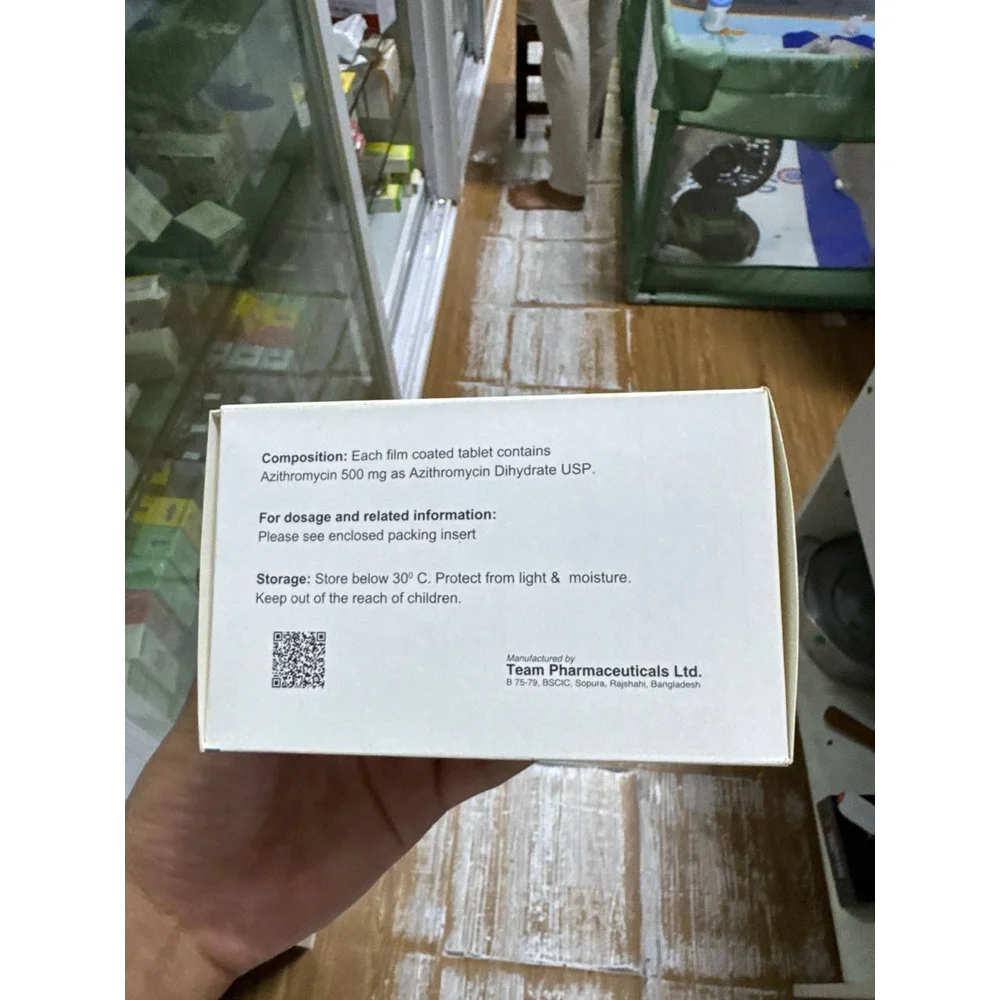 Azithromycin 500 mg — available at pharmacies in Cambodia on PharmKulen