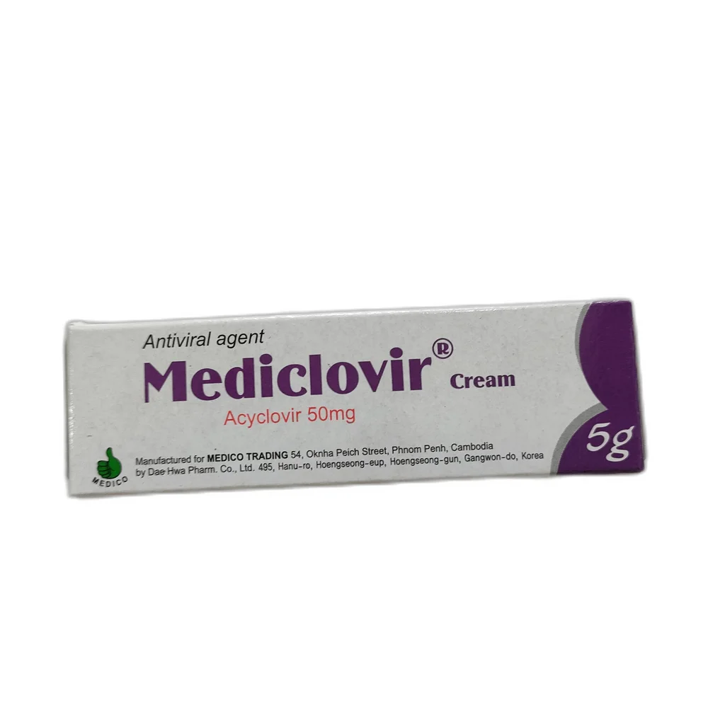 Mediclovir — available at pharmacies in Cambodia on PharmKulen