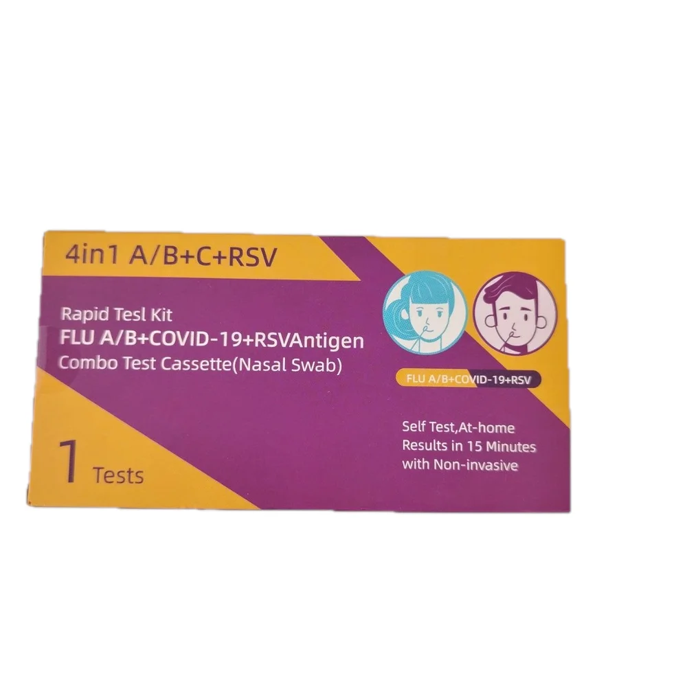 4in1 A/B+C+RSV Rapid Test Kit — available at pharmacies in Cambodia on PharmKulen