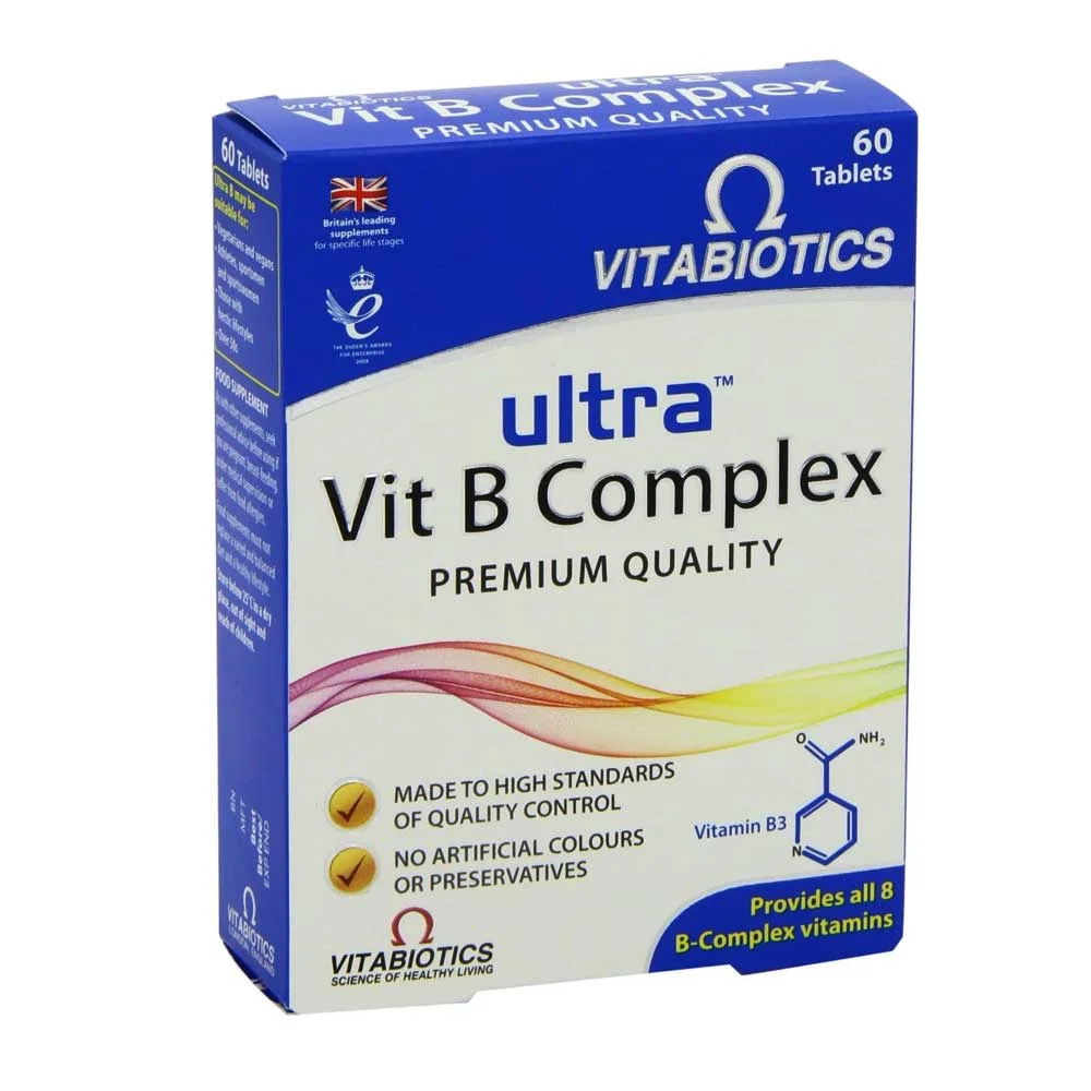 Vitabiotics Ultra Vit B Complex — available at pharmacies in Cambodia on PharmKulen