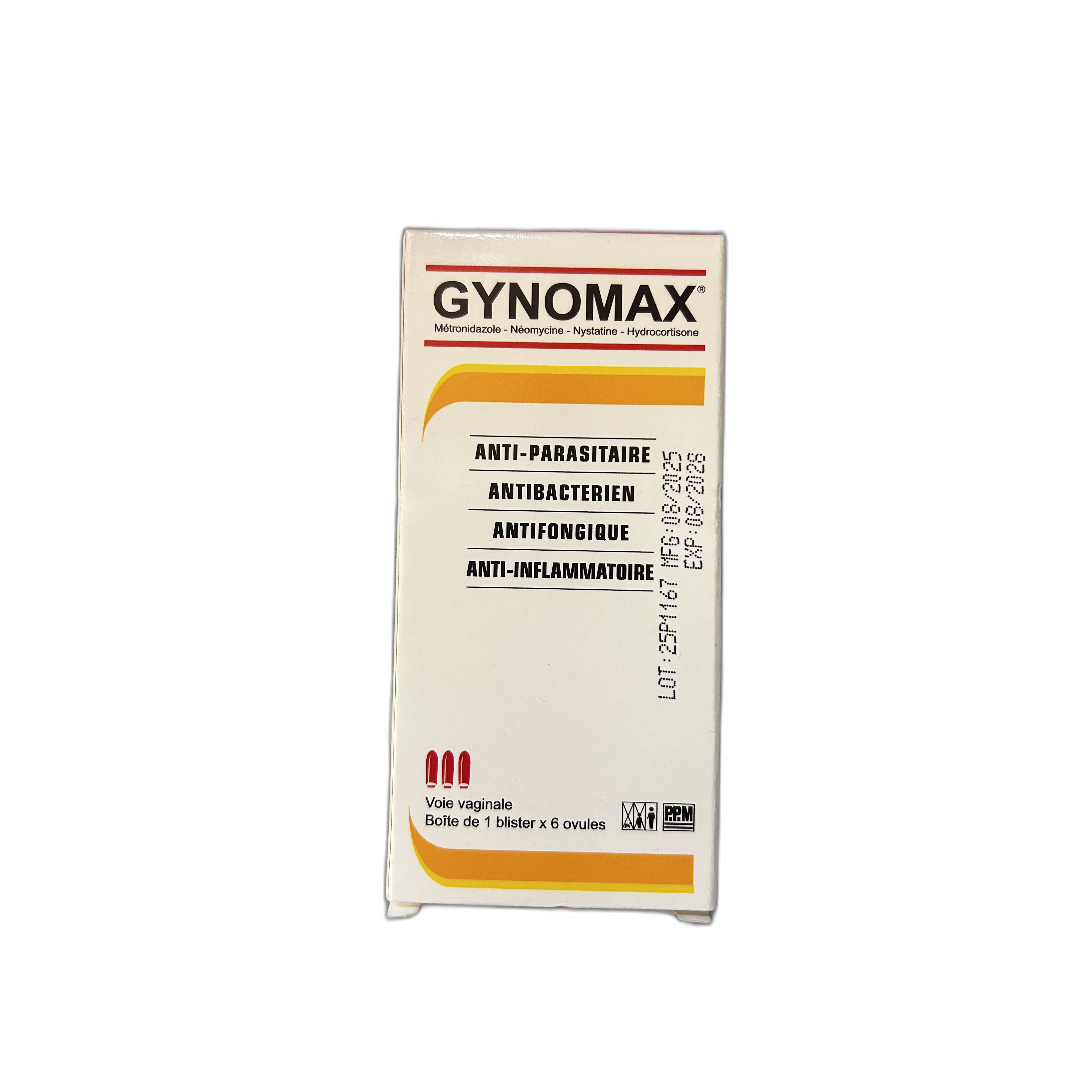 Gynomax vaginal ovules 1 blister x 6 ovules — available at pharmacies in Cambodia on PharmKulen