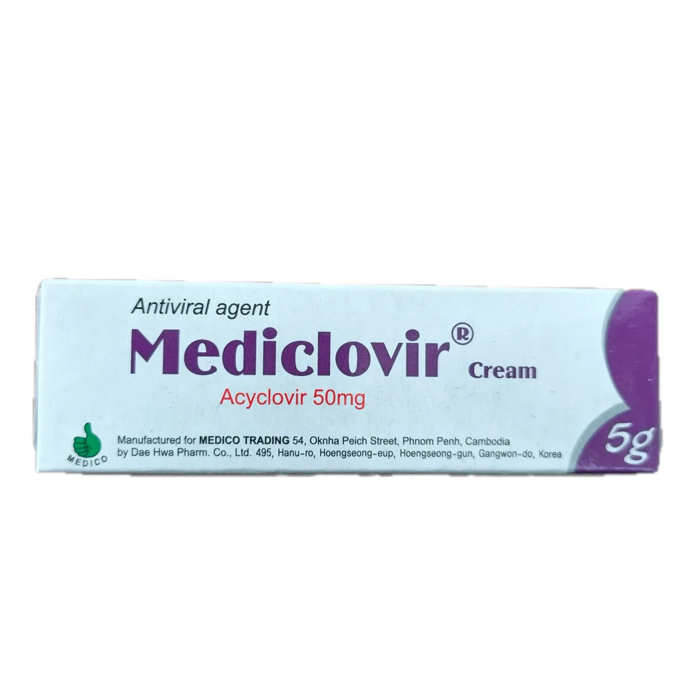 Mediclovir — available at pharmacies in Cambodia on PharmKulen