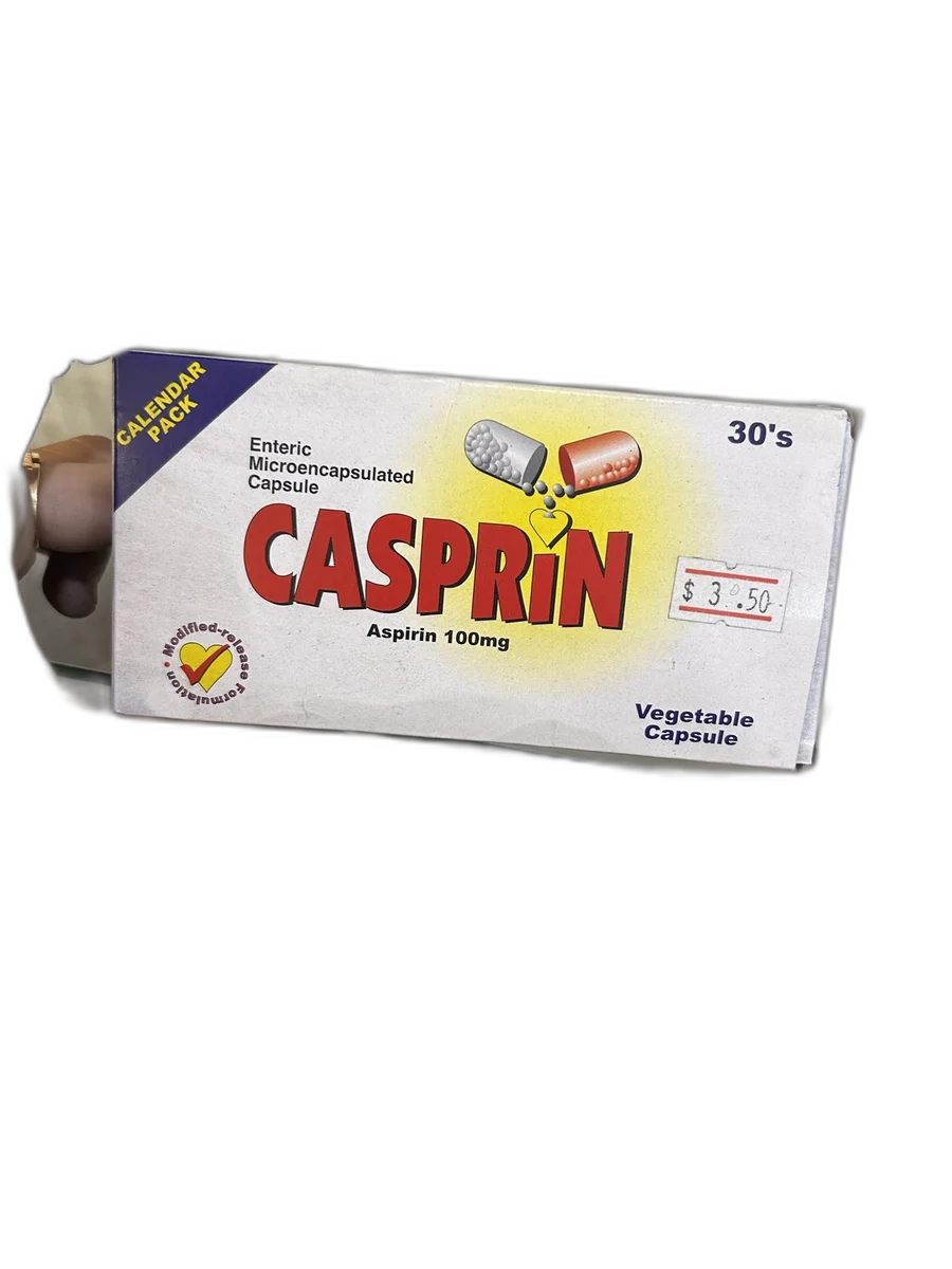 Casprin 100mg — available at pharmacies in Cambodia on PharmKulen