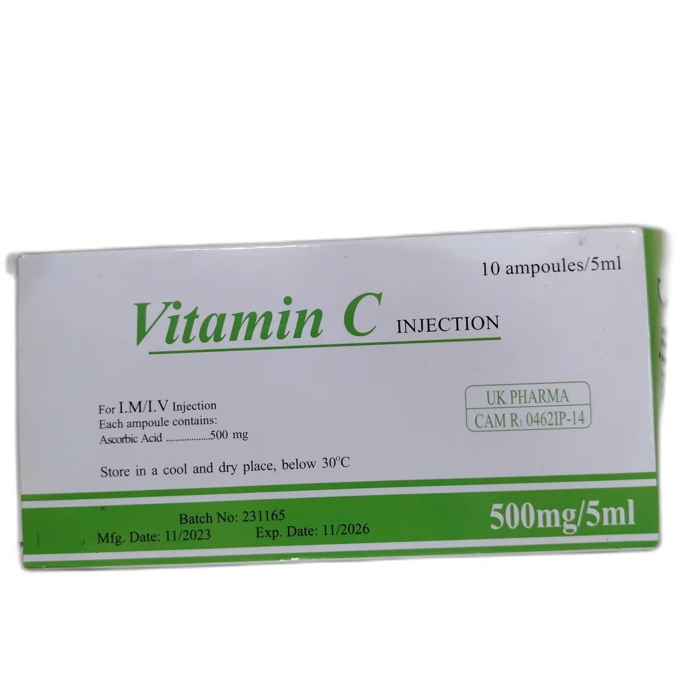 Vitamin C Injection (Huazhong) — available at pharmacies in Cambodia on PharmKulen