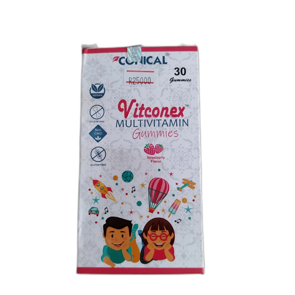 Vitconex Multivitamin Gummies (Strawberry) — available at pharmacies in Cambodia on PharmKulen