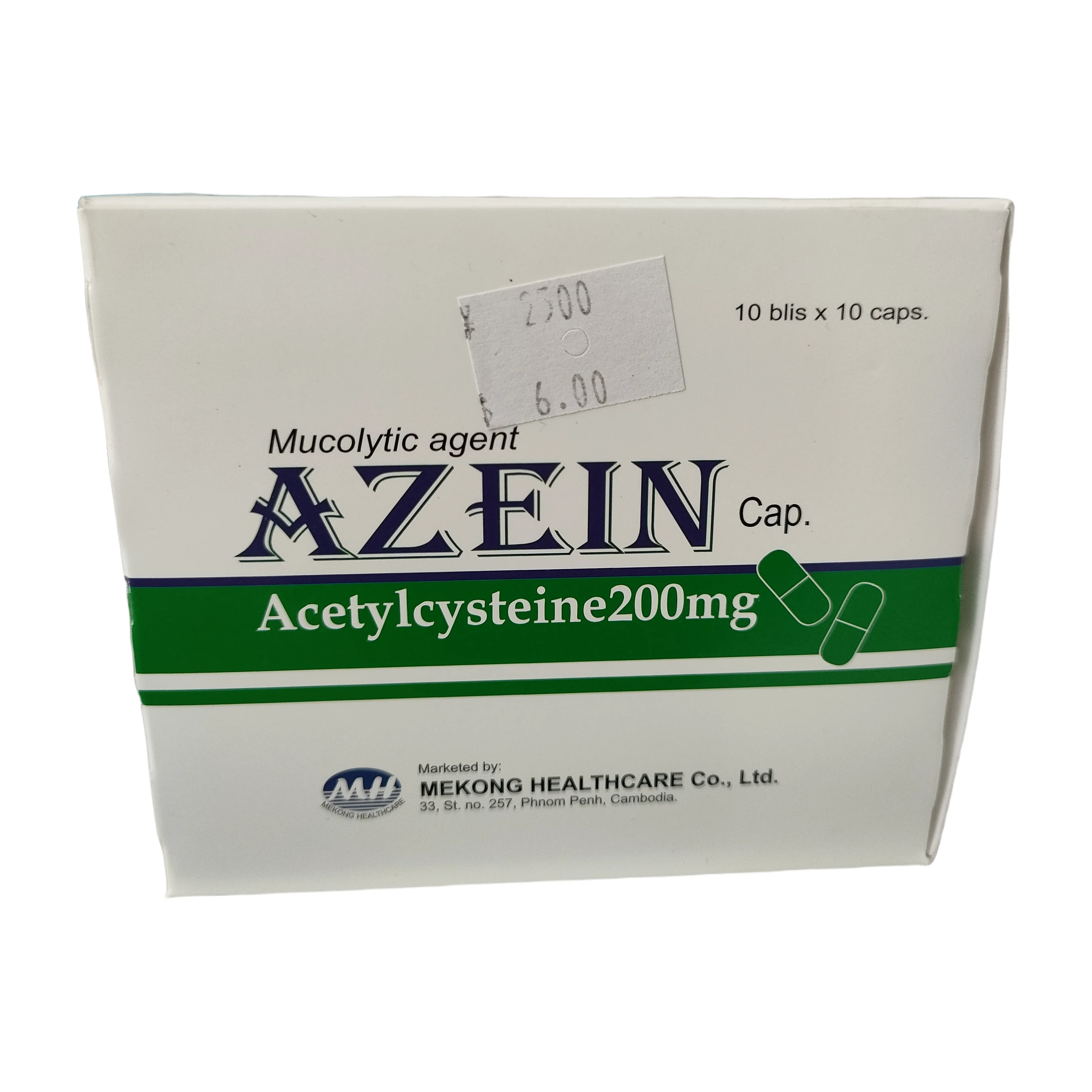 Azein — available at pharmacies in Cambodia on PharmKulen