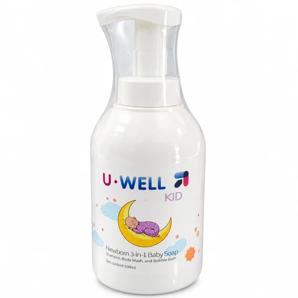 U-Well Kid Newborn 3-in-1 Baby Soap — available at pharmacies in Cambodia on PharmKulen