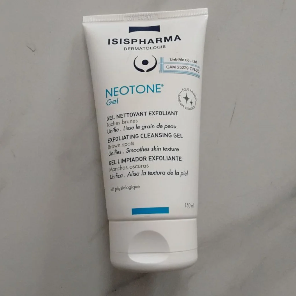 Isispharma Neotone Gel (Exfoliating Cleansing Gel) — available at pharmacies in Cambodia on PharmKulen