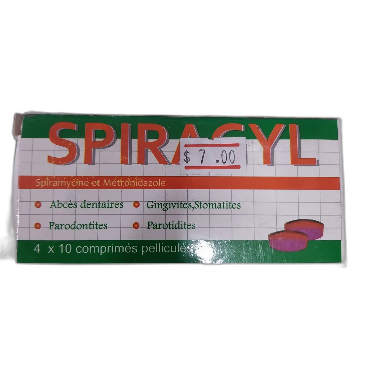 Spiragyl — available at pharmacies in Cambodia on PharmKulen
