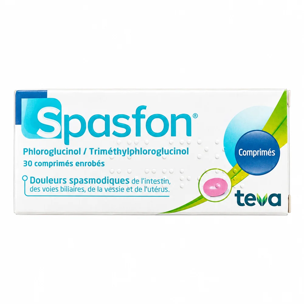Spasfon — available at pharmacies in Cambodia on PharmKulen