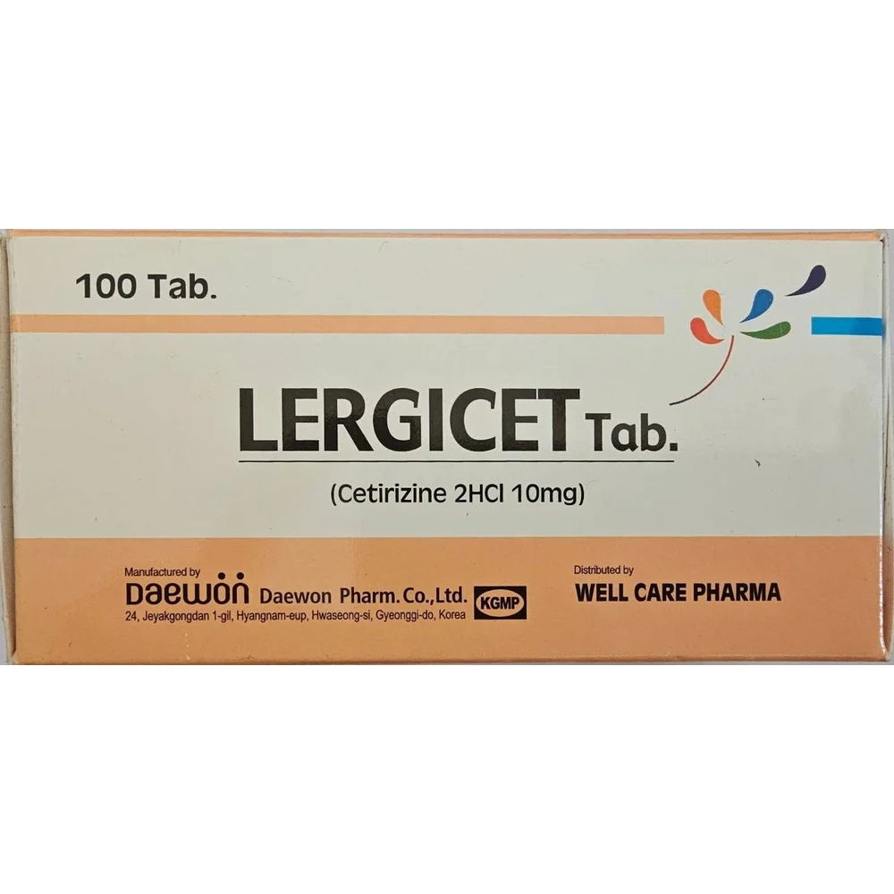Lergicet Tab — available at pharmacies in Cambodia on PharmKulen