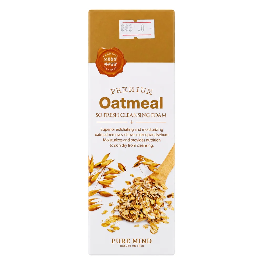 Pure Mind Premium Oatmeal So Fresh Cleansing Foam — available at pharmacies in Cambodia on PharmKulen