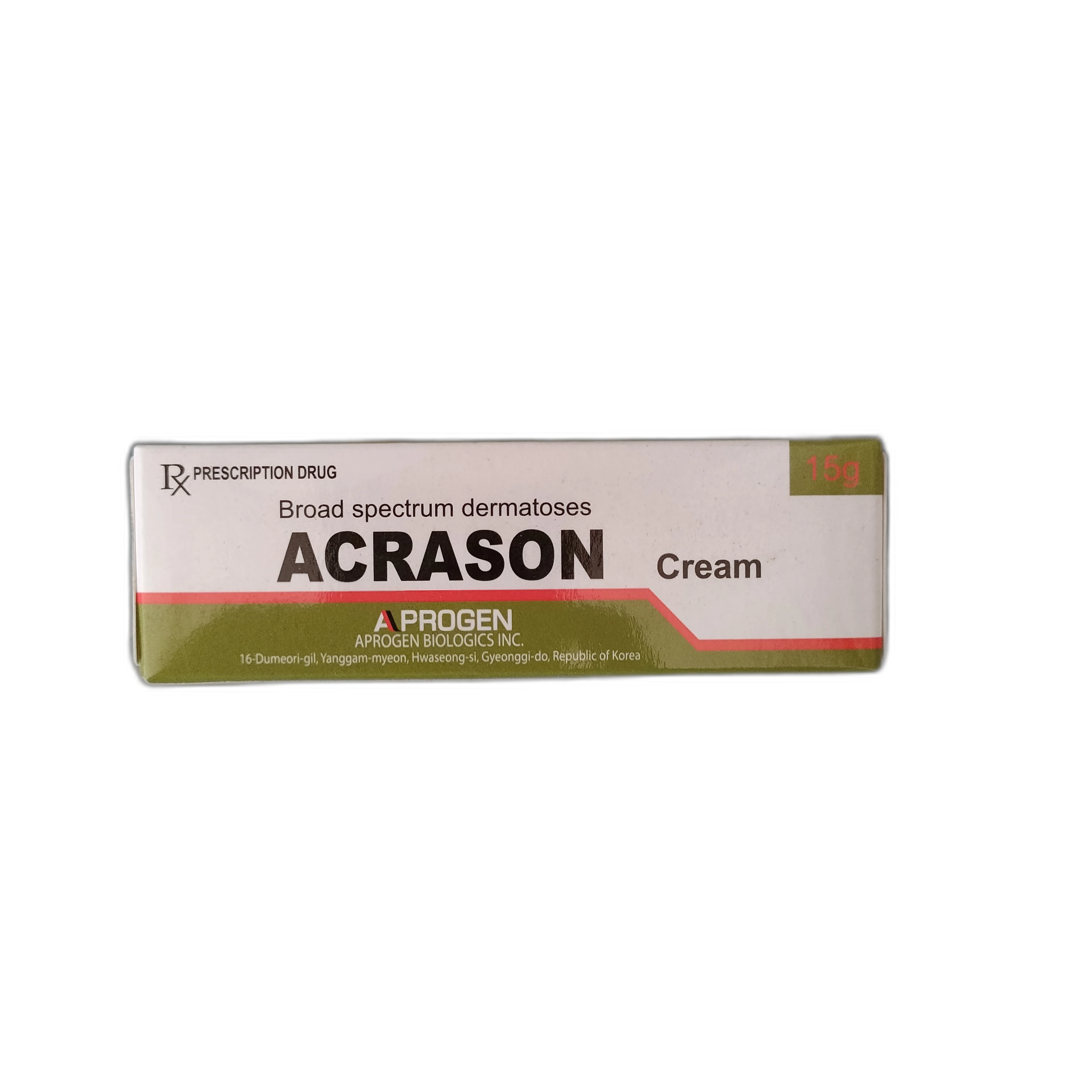 Acrason Cream — available at pharmacies in Cambodia on PharmKulen