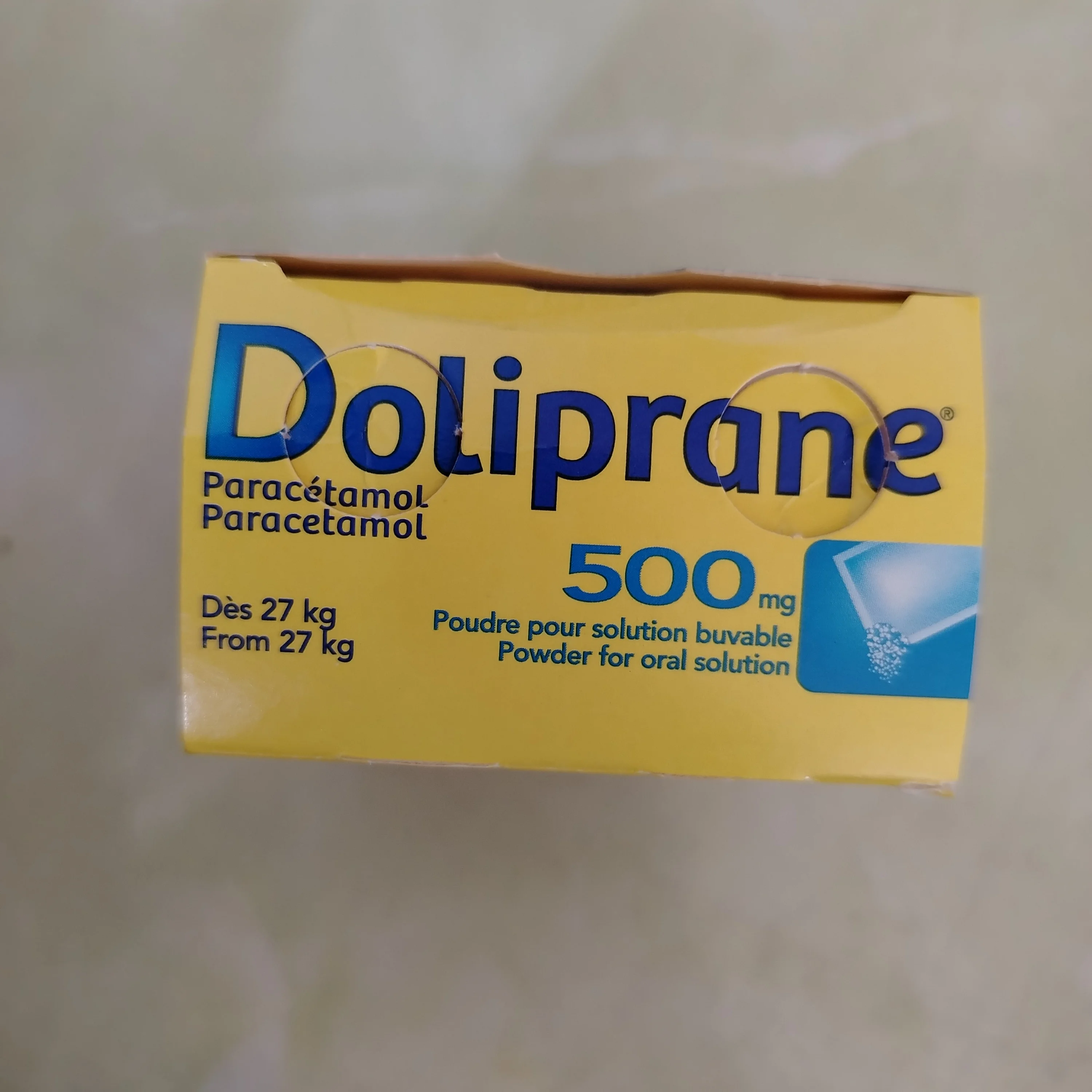Doliprane — available at pharmacies in Cambodia on PharmKulen