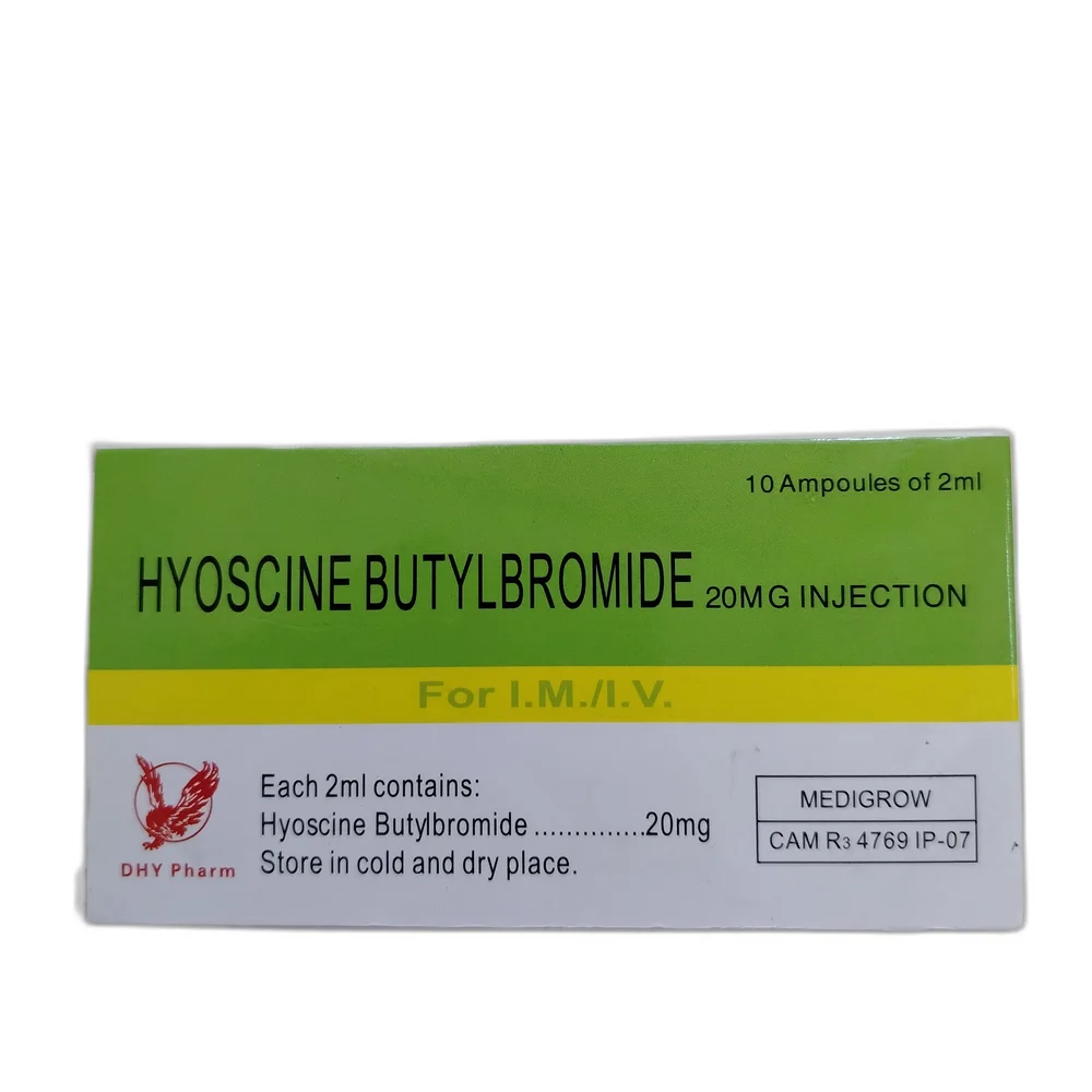 Hyoscine Butylbromide — available at pharmacies in Cambodia on PharmKulen