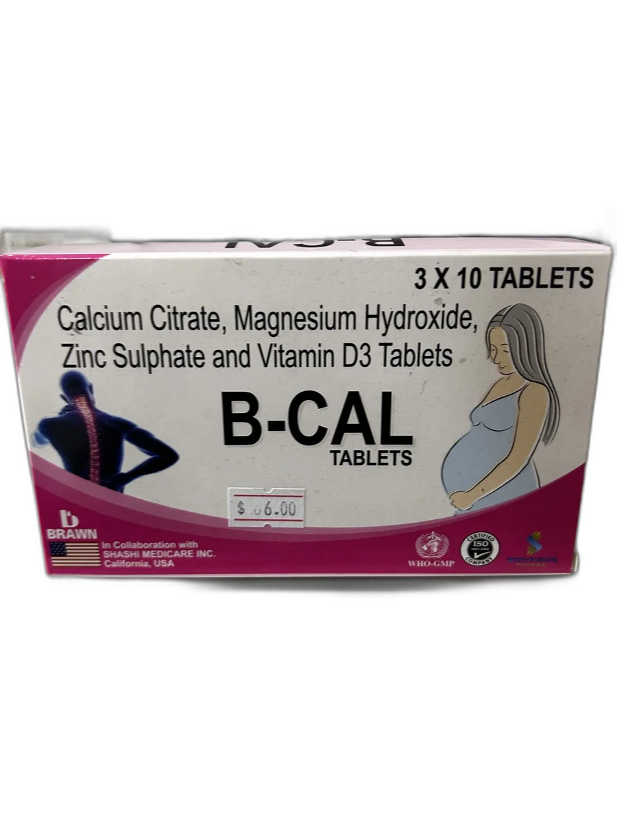B-CAL — available at pharmacies in Cambodia on PharmKulen